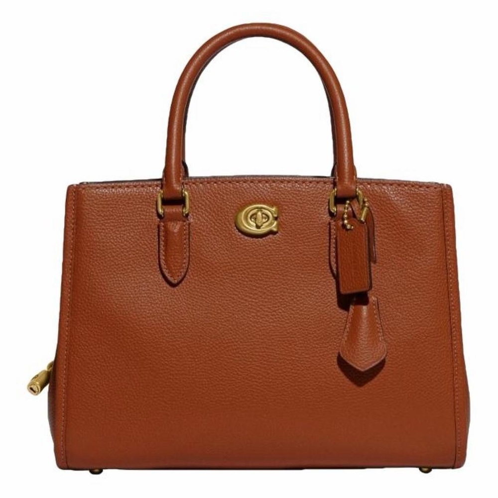 COACH Brooke Pebbled Leather Satchel